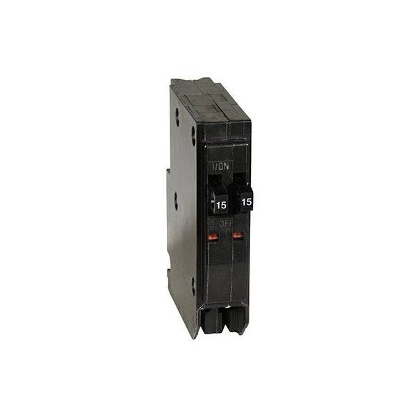 Square D Miniature Circuit Breaker, QO Series, 15A, 2x1 Pole, 120/240V AC, 10kA at 120/240V AC QOT1515CP - main